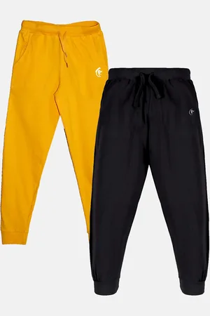 KiddoPanti Kids Pack Of 2 Printed Pure Cotton Joggers