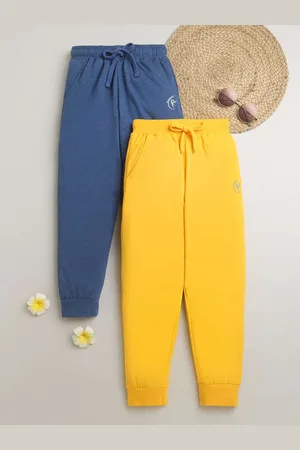 KiddoPanti Kids Pack Of 2 Printed Pure Cotton Joggers