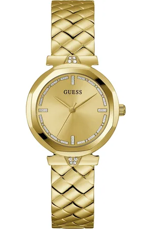 Guess Women Embellished Dial & Stainless Steel Straps Analogue Watch GW0613L2