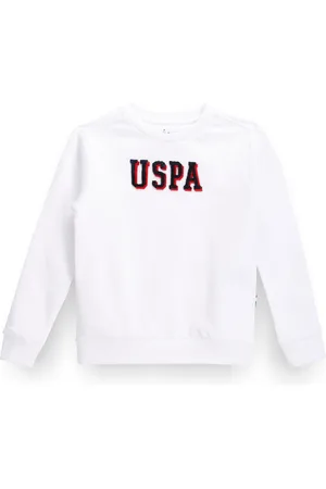 Ralph Lauren Boys Typography Printed Cotton Pullover Sweatshirt