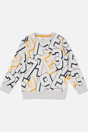 Pepe Jeans Boys Printed Round Neck Pure Cotton Pullover
