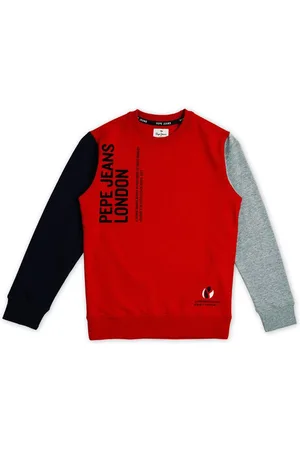Pepe Jeans Boys Printed Round Neck Pure Cotton Pullover
