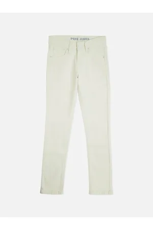 Pepe Jeans Boys Slim Fit Low Distress Cropped Clean Look Stretchable Jeans