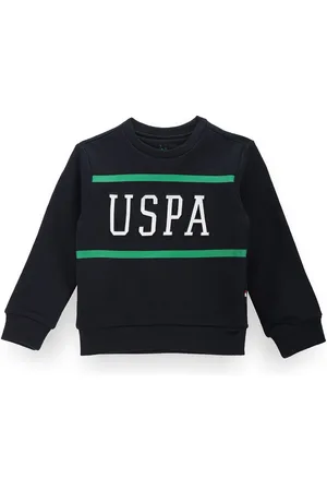Ralph Lauren Boys Typography Printed Cotton Pullover Sweatshirt
