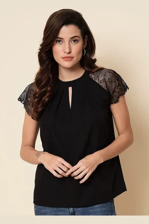 BEATNIK Keyhole Neck Regular Top