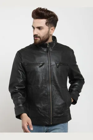 Teakwood Leathers Full Sleeve Solid Men Jacket - Buy Teakwood Leathers Full  Sleeve Solid Men Jacket Online at Best Prices in India | Flipkart.com