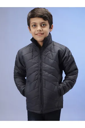 Instafab Boys Navy Blue Insulator Outdoor Puffer Jacket
