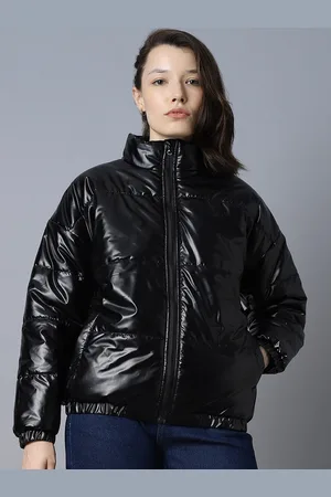 High Star Mock Collar Long Sleeves Puffer Jacket