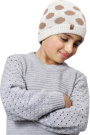 Bharatasya Girls Printed Beanie