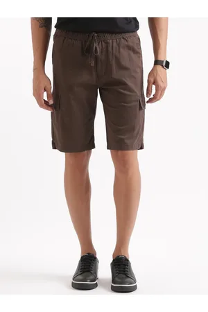 WROGN Men Mid Rise Slim Fit Cotton Cargo Shorts