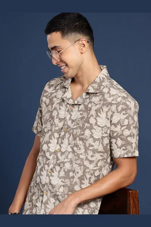 Taavi Men Classic Opaque Printed Regular Fit Casual Shirt