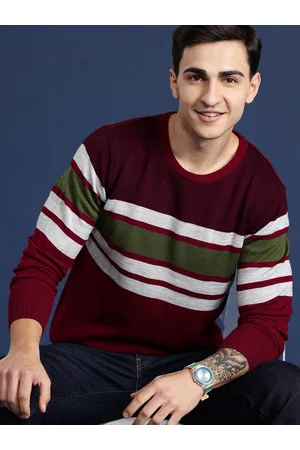 Mast & Harbour Men Striped Pullover
