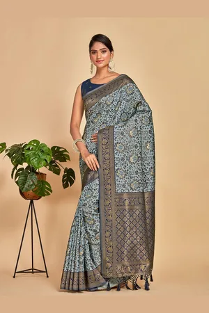 Mimosa Woven Design Zari Banarasi Saree