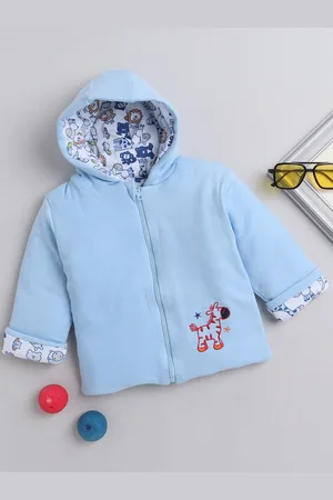 BUMZEE Boys Conversational Hooded Reversible Bomber Jacket