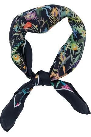 The Tie Hub Men Black & Pink Printed Scarf