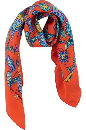 The Tie Hub Men Red & Blue Printed Scarf