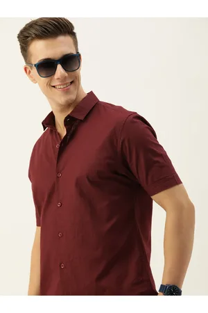 Mast & Harbour Men Classic Slim Fit Opaque Cotton Casual Shirt
