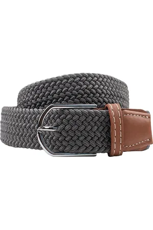 The Tie Hub Men Braided Stretchable Casual Elasticated Belt
