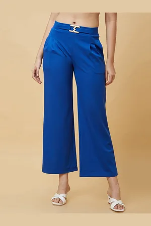 Globus Women Loose Fit High-Rise Pleated Trousers