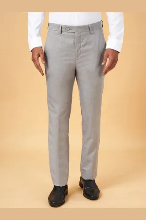 Pantaloons Men Slim Fit Low-Rise Formal Trousers