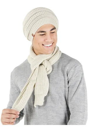 Bharatasya Men Self Design Beanie