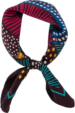 The Tie Hub Men Black & Red Printed Scarf