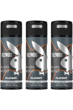 Playboy Men Set of 3 Hollywood Deodorant Spray 150 ml each