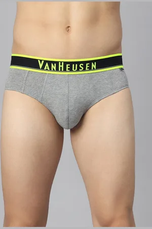 Van Heusen Innerwear Men Colour Fresh & Open Fly Briefs - White