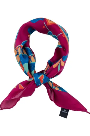 The Tie Hub Men Maroon & Blue Printed Scarf