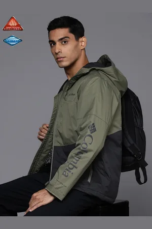 Columbia Men Black Colourblocked Insulator Point Park Insulated Trekking-Hiking Jacket