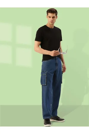Bene Kleed Men Pure Cotton Relaxed Fit Cargo Jeans