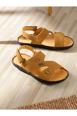 Red Chief Men Rust Leather Comfort Sandals