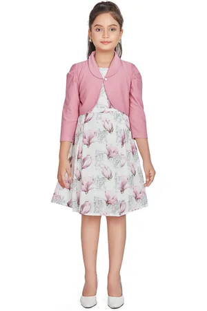 Peppermint Floral Printed Fit & Flare Dress With Jacket