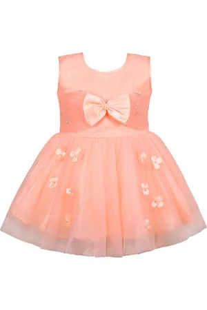 Wish Karo Infant Girls Embellished Sleeveless Net Fit & Flare Dress