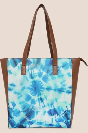 Sangria Tie & Die Shopper Fabric Tote Bag
