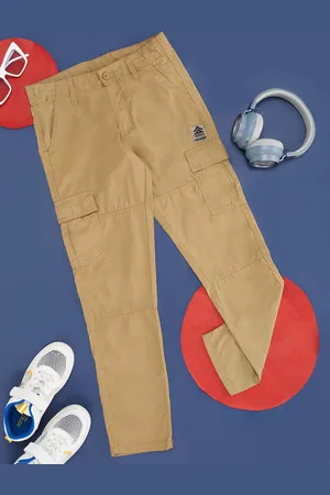 Pantaloons Boys Mid-Rise Cotton Cargo Trouser