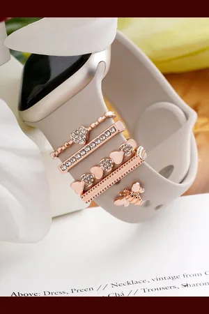Joker & Witch Women Set Of 5 Stone-Studded Watch Charms