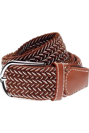 The Tie Hub Men Braided Stretchable Casual Elasticated Belt