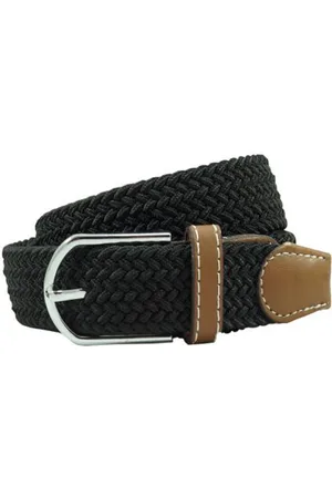The Tie Hub Men Braided Stretchable Casual Elasticated Belt