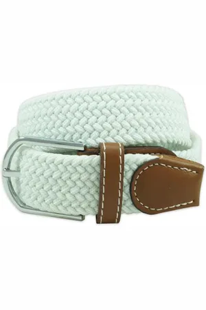The Tie Hub Men Braided Stretchable Casual Elasticated Belt