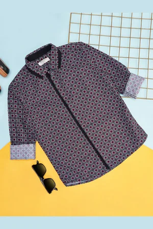 Pantaloons Boys Geometric Printed Cotton Casual Shirt