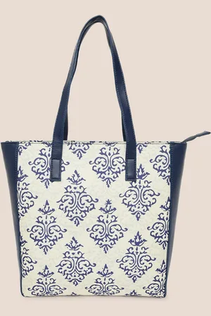 Sangria Ethnic Motifs Printed Shopper Fabric Tote Bag