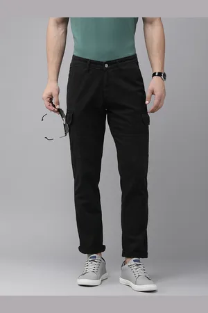 SPYKAR Men Pure Cotton Regular Fit Cargos Trousers