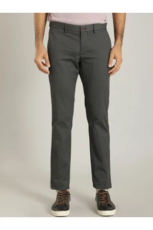Indian Terrain Men Brooklyn Slim Fit Mid Rise Trousers