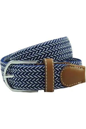 The Tie Hub Men Braided Stretchable Casual Elasticated Belt