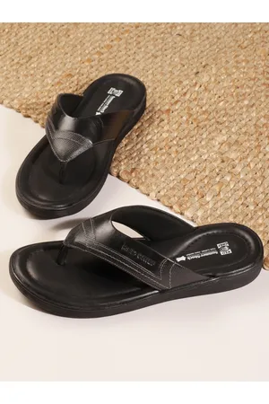 Red Chief Men Black Slip-On