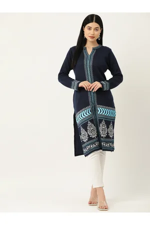 American Eye Ethnic Motifs Acrylic Kurta