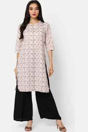 V-Mart Geometric Printed Cotton Straight Kurta