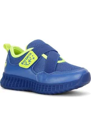 Bubblegummers Kids Textured Comfort Insole Basics Sneakers With Velcro Closure