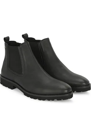 Delize Men Mid Top Round Toe Chelsea Boots